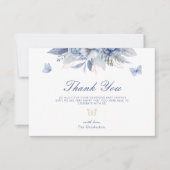 リトルバタフライボーイ赤ちゃんシャワー サンキューカード (正面)