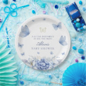 リトルバタフライボーイ赤ちゃんシャワー ペーパープレート (パーティー)