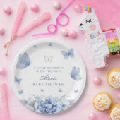 リトルバタフライボーイ赤ちゃんシャワー ペーパープレート (パーティー)