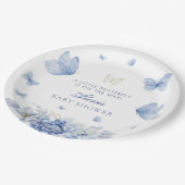 リトルバタフライボーイ赤ちゃんシャワー ペーパープレート (アングル)