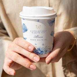 リトルバタフライボーイ赤ちゃんシャワー 紙コップ
