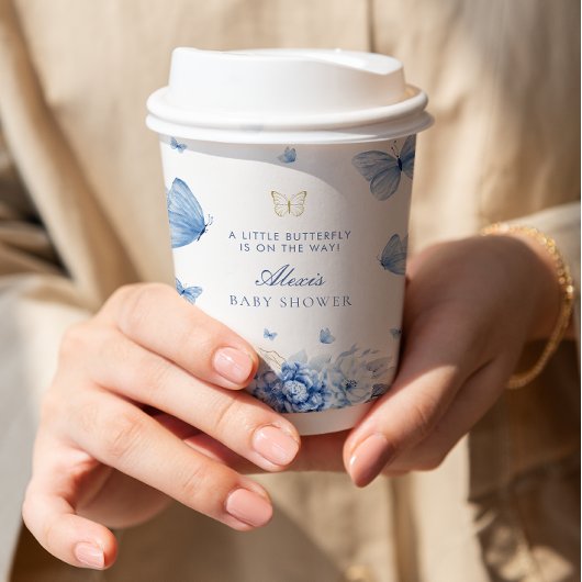 リトルバタフライボーイ赤ちゃんシャワー 紙コップ