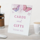 リトルバタフライ1st誕生日カードとギフトサイン 台座サイン (インサイチュ)
