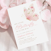 リトルバタフライ ベビーシャワー招待状 招待状