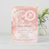 リトルバタフライ | Qrコードレジストリの水色 招待状 (スタンド正面)