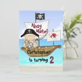 リトルバッカニエ誕生日海賊招待状 招待状 (スタンド正面)