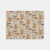 リトルバッカルーカウボーイコージー フリースブランケット (正面(横))