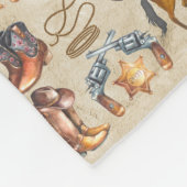 リトルバッカルーカウボーイコージー フリースブランケット (角)