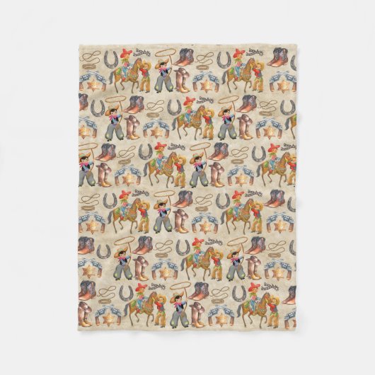 リトルバッカルーカウボーイコージー フリースブランケット (正面)