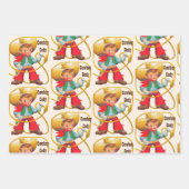 リトルバッカルーカウボーイズネーム誕生日3 ラッピングペーパーシート (正面3)