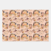 リトルバッカルーカウボーイズネーム誕生日3 ラッピングペーパーシート (正面2)