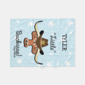 リトルバッカロ フリースブランケット (正面(横))