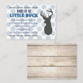 リトルバック赤ちゃんシャワー |招待状挿入カード 名刺 (正面/裏面)