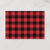 リトルバック赤ちゃんシャワー |招待状挿入カード 名刺 (裏面)