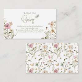 リトルバットフライ予約リクエスト女の子ベビーシャワー エンクロージャーカード