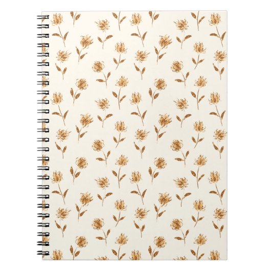 リトルバディングクイーンアンズ – コテージのコアパターン。 ノートブック (正面)