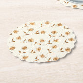 リトルバディングクイーンアンズ – コテージのコアパターン。 ペーパーコースター (アングル)