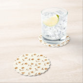 リトルバディングクイーンアンズ – コテージのコアパターン。 ペーパーコースター (インサイチュ)