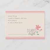 リトルバドフローラハンドレタリングディスプレイシャワー エンクロージャーカード (正面)