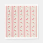 リトルバドフローラハンドレタリングベビーシャワー スタンダードランチョンナプキン (正面)