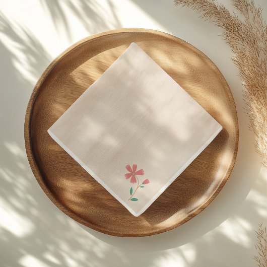 リトルバドフローラハンドレタリング スタンダードカクテルナプキン