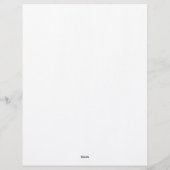 リトルバニーウサギ文房具紙 レターヘッド (裏面)