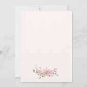 リトルバニーガールベビーシャワー招待状 招待状 (裏面)