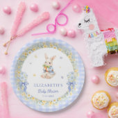 リトルバニーギンガムボーイ ベビーシャワー ペーパープレート (パーティー)