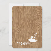 リトルバニーズブラウンの招待状です 招待状 (裏面)