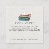 リトルバニーズベイビーシャワー挿入ページ依頼 エンクロージャーカード (正面)