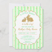 リトルバニーニュートラルイースターベイビーシャワー招待状 招待状 (正面)