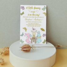 リトルバニーバタフライワンベビーシャワー