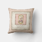 リトルバニーベビーガールサーカス回転木馬ヴィンテージアート クッション (裏面)