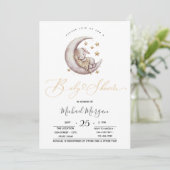 リトルバニームーンスターズジグザグベビーシャワー 招待状 (スタンド正面)