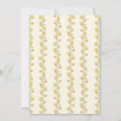 リトルバニーヴィンテージフローラボホベイビーシャワー 招待状 (裏面)