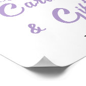 リトルバニー復活祭の赤ちゃんシャワーカード&ギフトサイン ポスター (角)