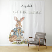 リトルバニー緑の少女の最初の誕生日パーティー タペストリー (インサイチュ)