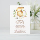 リトルバニー赤ちゃんシャワーベビーカード エンクロージャーカード (スタンド正面)