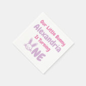 リトルバニー1歳の誕生日 スタンダードカクテルナプキン (角)