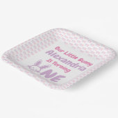 リトルバニー1歳の誕生日 ペーパープレート (傾斜あり)