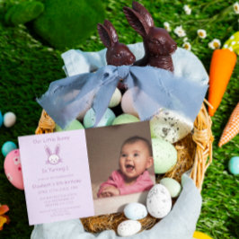 リトルバニー1歳の誕生日 招待状