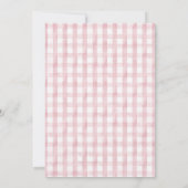 リトルバニー ピンクバルーン 女の子 ベイビーシャワー 招待状 (裏面)