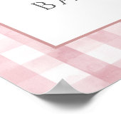 リトルバニー ピンクベイビーシャワー ウェルカムサイン ポスター (角)