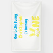 リトルバニー・ボーイ1歳の誕生日 横断幕 (縦)