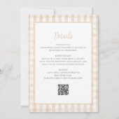 リトルバニー　男女兼用ベビーシャワー　オールインワン 招待状 (裏面)