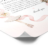 リトルバレリナオムツマベビーシャワー ポスター (角)