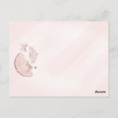 リトルバレリナガールバレエ誕生日招待状 ポストカード (裏面)