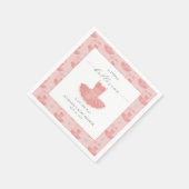 リトルバレリナツチュガールベビーシャワーナプキンズ スタンダードカクテルナプキン (角)