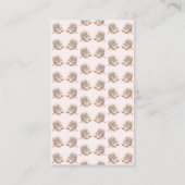 リトルバレリナピンクベビーシャワーおむつラッフル エンクロージャーカード (裏面)