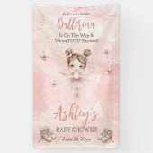 リトルバレリーナはチュチュ赤ちゃんシャワーの途中にある 横断幕 (縦)